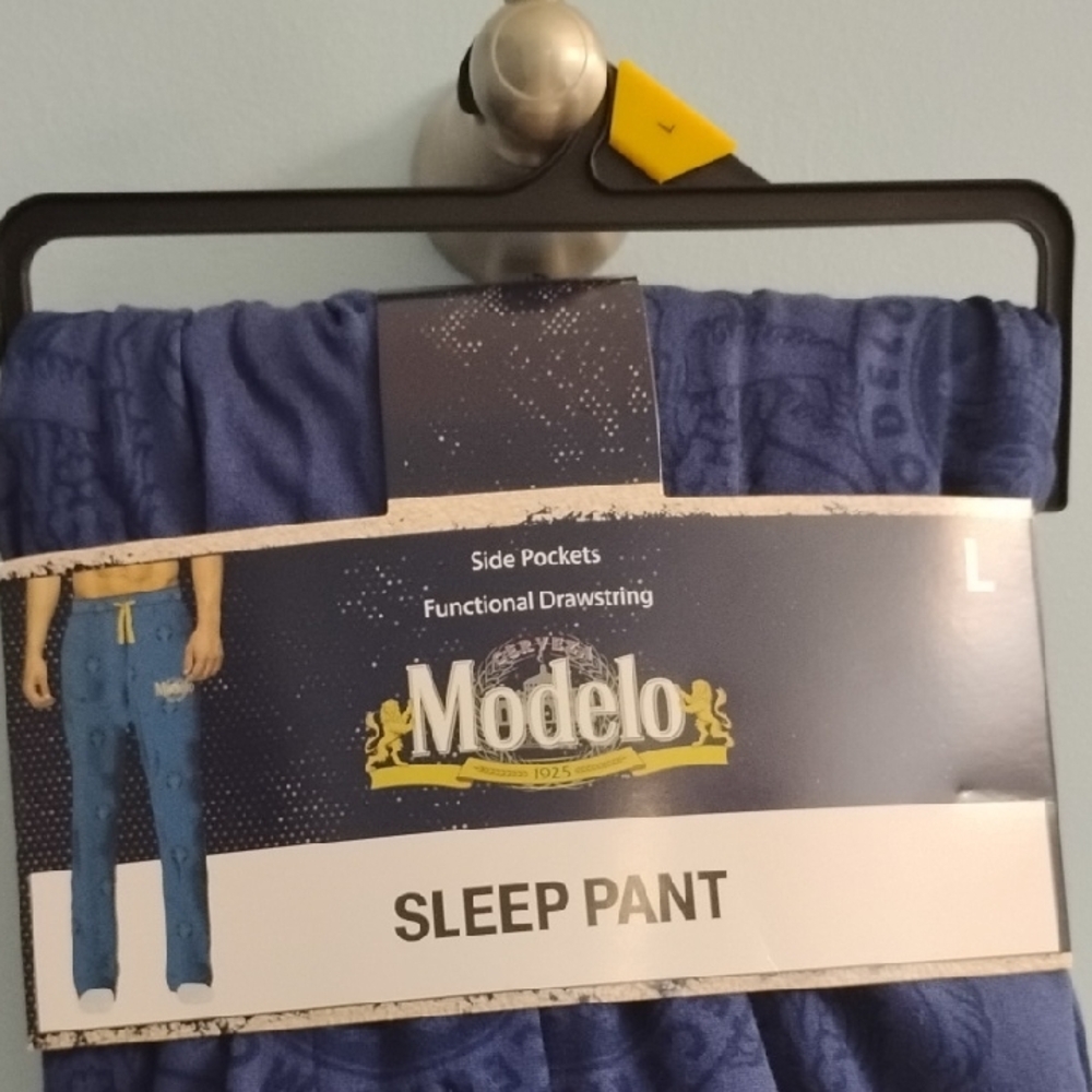 NWT Men's Modella Blue Starry Lounge Pants Size Large - Picture 2 of 4